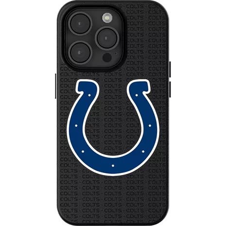 Keyscaper Funda NFL Team Text Backdrop con MagSafe para el iPhone 16 Pro Max - Indianapolis Colts