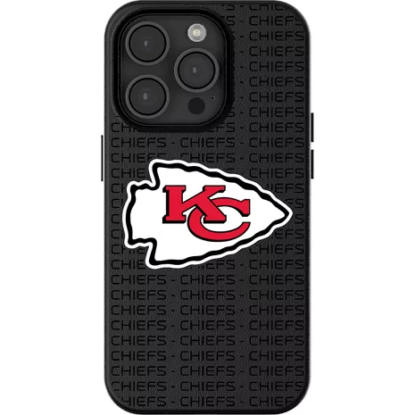 Keyscaper Funda NFL Team Text Backdrop con MagSafe para el iPhone 16 Pro Max - Kansas City Cheifs