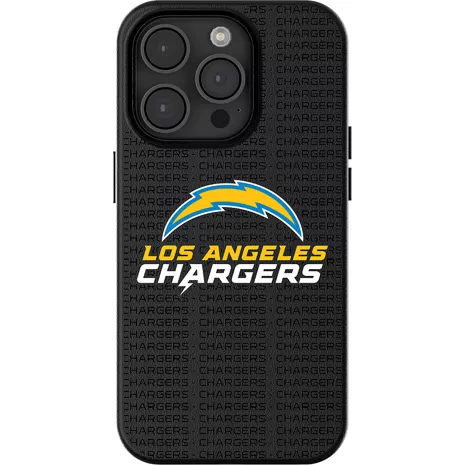 Keyscaper NFL Team Text Backdrop Case with MagSafe for iPhone 16 Pro Max - Los Angeles Chargers