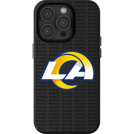 Keyscaper NFL Team Text Backdrop Case with MagSafe for iPhone 16 Pro Max - Los Angeles Rams
