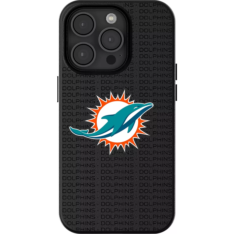 Keyscaper NFL Team Text Backdrop Case with MagSafe for iPhone 16 Pro Max - Miami Dolphins | Verizon