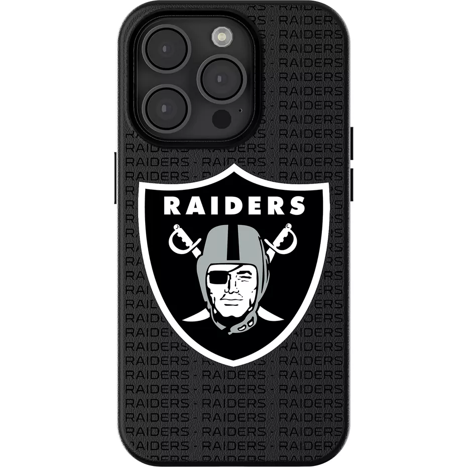 Keyscaper NFL Team Text Backdrop Case with MagSafe for iPhone 16 Pro Max - Las Vegas Raiders | Verizon