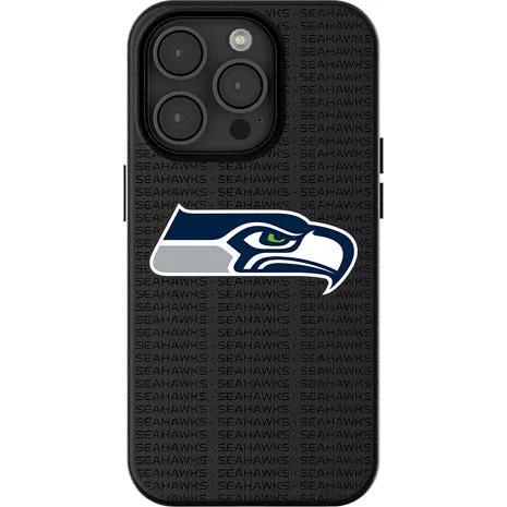 Keyscaper NFL Team Text Backdrop Case with MagSafe for iPhone 16 Pro Max - Seattle Seahawks