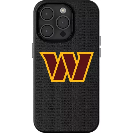 Keyscaper Funda NFL Team Text Backdrop con MagSafe para el iPhone 16 Pro Max - Washington Commanders​​ 