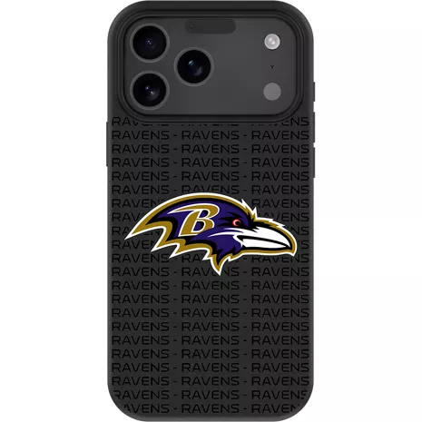 Keyscaper NFL Team Text Backdrop Case with MagSafe for iPhone 17 Pro Max - Baltimore Ravens