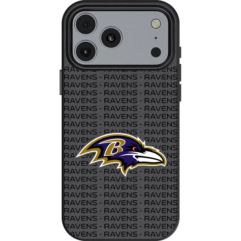 Keyscaper NFL Team Text Backdrop Case with MagSafe for iPhone 17 Pro Max - Baltimore Ravens | Verizon