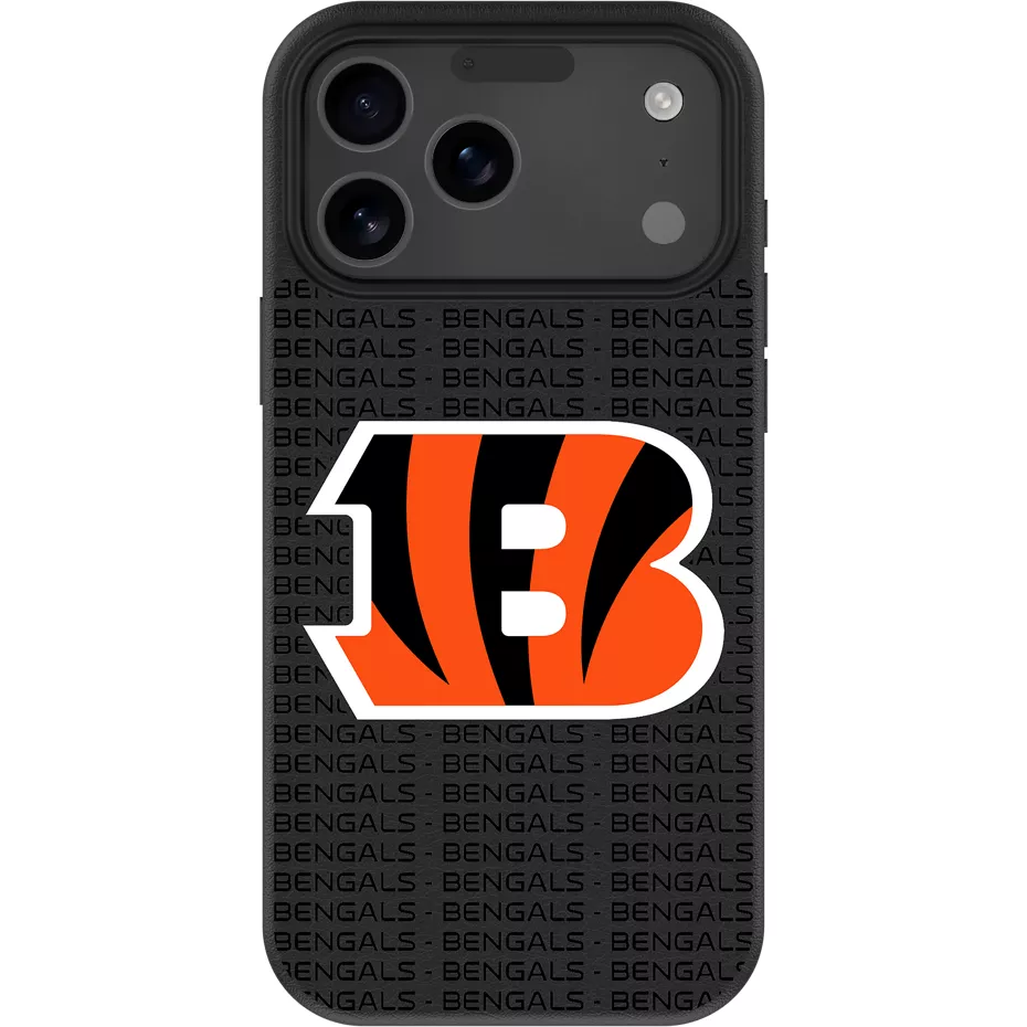 Keyscaper NFL Team Text Backdrop Case with MagSafe for iPhone 17 Pro Max - Cincinnati Bengals | Verizon