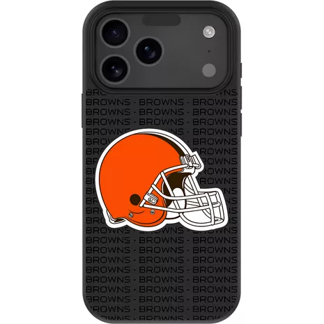 Keyscaper NFL Team Text Backdrop Case with MagSafe for iPhone 17 Pro Max - Cleveland Browns