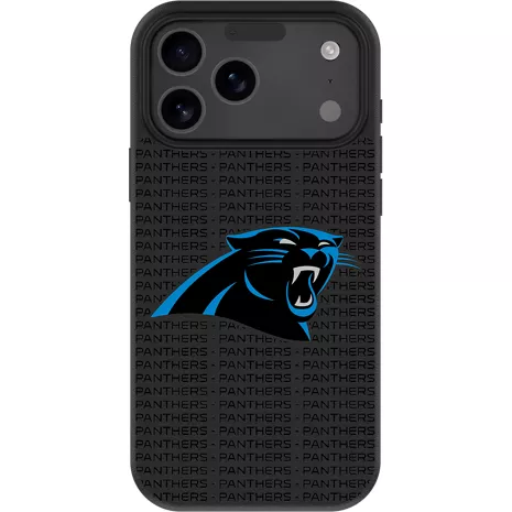Keyscaper NFL Team Text Backdrop Case with MagSafe for iPhone 17 Pro Max - Carolina Panthers