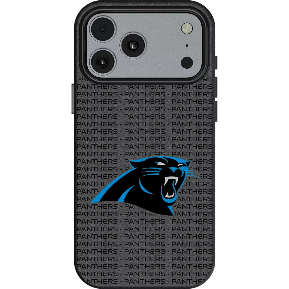 Keyscaper NFL Team Text Backdrop Case with MagSafe for iPhone 17 Pro Max - Carolina Panthers | Verizon