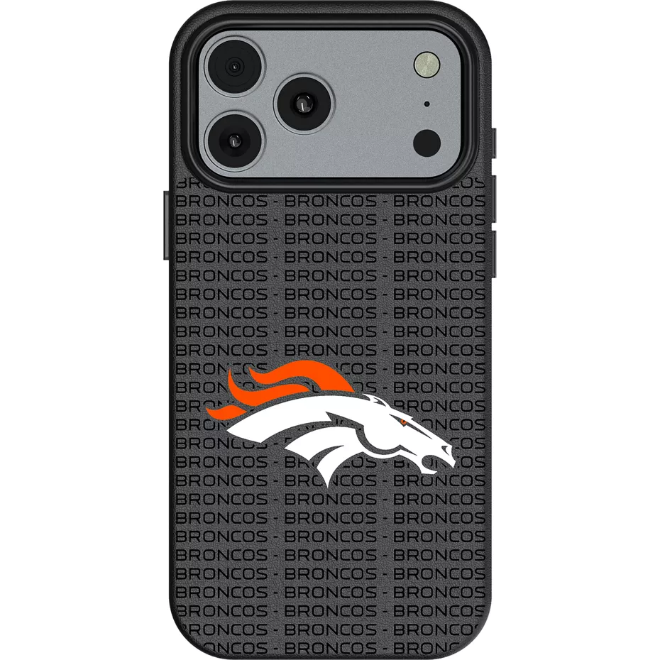 Keyscaper NFL Team Text Backdrop Case with MagSafe for iPhone 17 Pro Max - Denver Broncos | Verizon