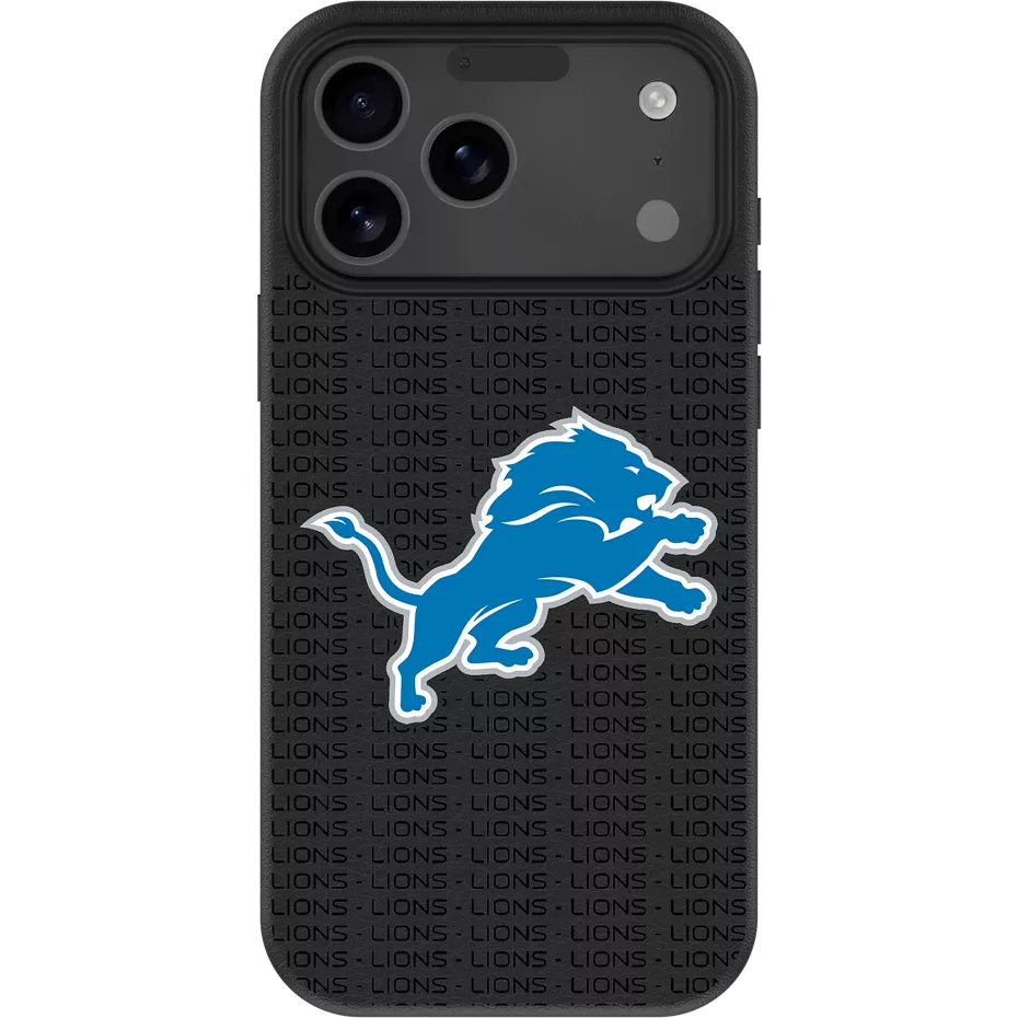 Keyscaper NFL Team Text Backdrop Case with MagSafe for iPhone 17 Pro Max - Detroit Lions | Verizon