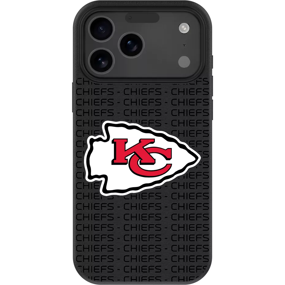 Keyscaper NFL Team Text Backdrop Case with MagSafe for iPhone 17 Pro Max - Kansas City Chiefs | Verizon
