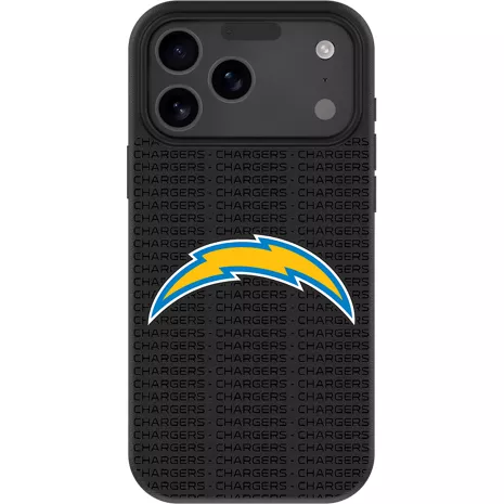 Keyscaper NFL Team Text Backdrop Case with MagSafe for iPhone 17 Pro Max - Los Angeles Chargers