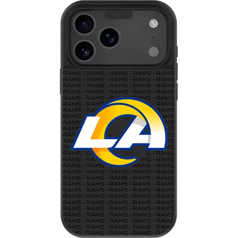 Keyscaper NFL Team Text Backdrop Case with MagSafe for iPhone 17 Pro Max - Los Angeles Rams
