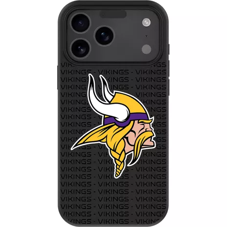 Keyscaper NFL Team Text Backdrop Case with MagSafe for iPhone 17 Pro Max - Minnesota Vikings
