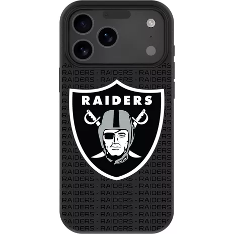 Keyscaper NFL Team Text Backdrop Case with MagSafe for iPhone 17 Pro Max - Las Vegas Raiders
