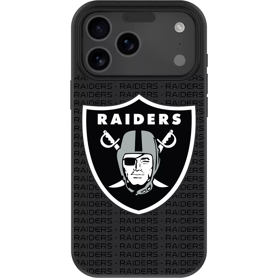 Keyscaper NFL Team Text Backdrop Case with MagSafe for iPhone 17 Pro Max - Las Vegas Raiders | Verizon