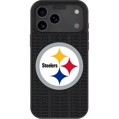 Keyscaper NFL Team Text Backdrop Case with MagSafe for iPhone 17 Pro Max - Pittsburgh Steelers