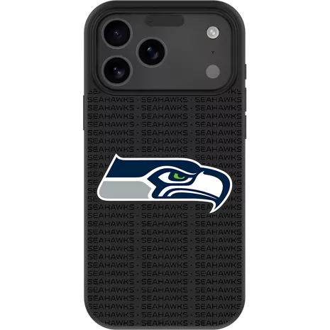 Keyscaper NFL Team Text Backdrop Case with MagSafe for iPhone 17 Pro Max - Seattle Seahawks