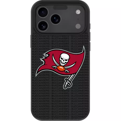 Keyscaper NFL Team Text Backdrop Case with MagSafe for iPhone 17 Pro Max - Tampa Bay Buccaneers