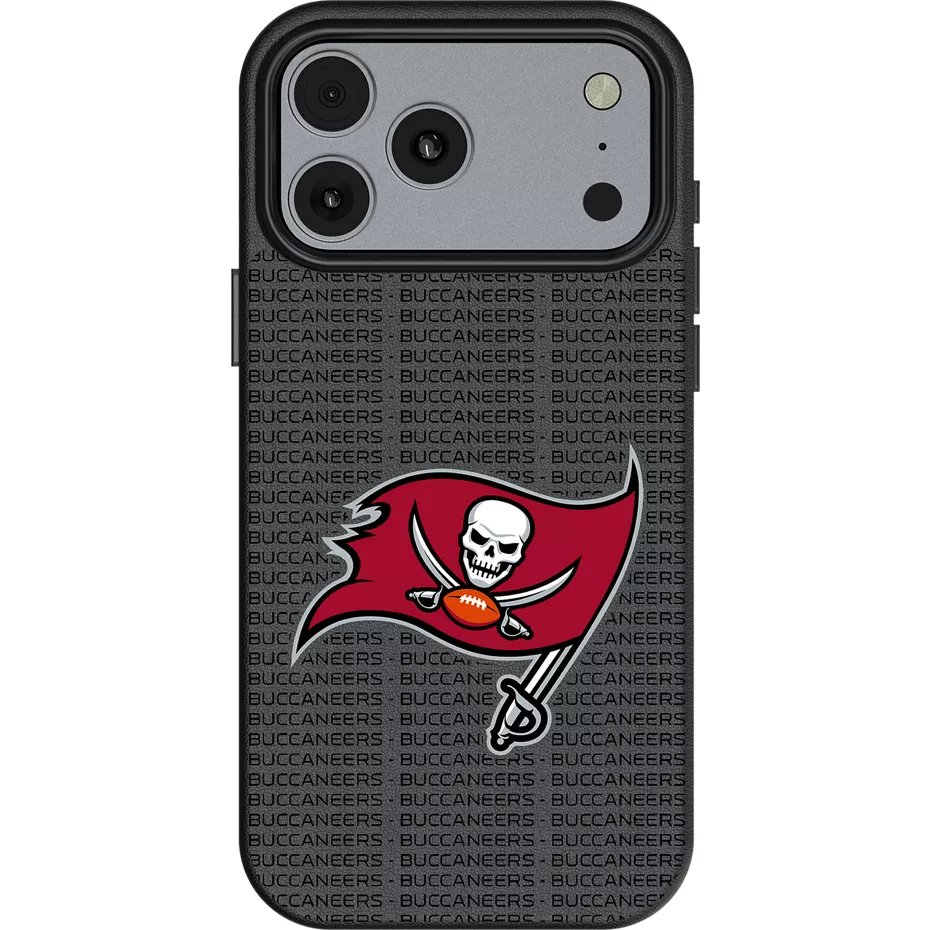 Keyscaper NFL Team Text Backdrop Case with MagSafe for iPhone 17 Pro Max - Tampa Bay Buccaneers | Verizon