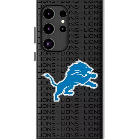 Keyscaper NFL Team Text Backdrop Case with Magnet for Galaxy S24 Ultra - Detroit Lions