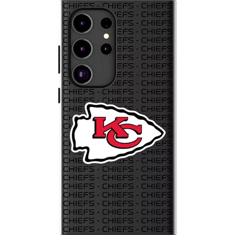 Keyscaper NFL Team Text Backdrop Case with Magnet for Galaxy S24 Ultra - Kansas City Chiefs