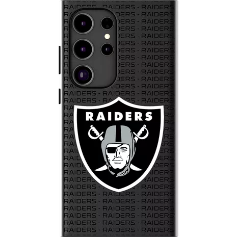 Keyscaper NFL Team Text Backdrop Case with Magnet for Galaxy S24 Ultra - Las Vegas Raiders