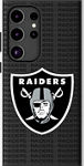NFL Team Text Backdrop Case with Magnet for Galaxy S24 Ultra - Las Vegas Raiders