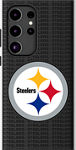 NFL Team Text Backdrop Case with Magnet for Galaxy S24 Ultra - Pittsburgh Steelers