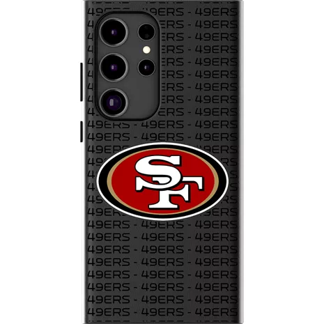 Keyscaper NFL Team Text Backdrop Case with Magnet for Galaxy S24 Ultra - San Francisco 49ers