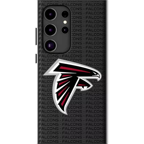 Keyscaper NFL Team Text Backdrop Case with Magnet for Galaxy S25 Ultra - Atlanta Falcons