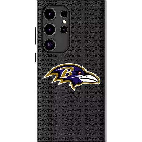 Keyscaper NFL Team Text Backdrop Case with Magnet for Galaxy S25 Ultra - Baltimore Ravens