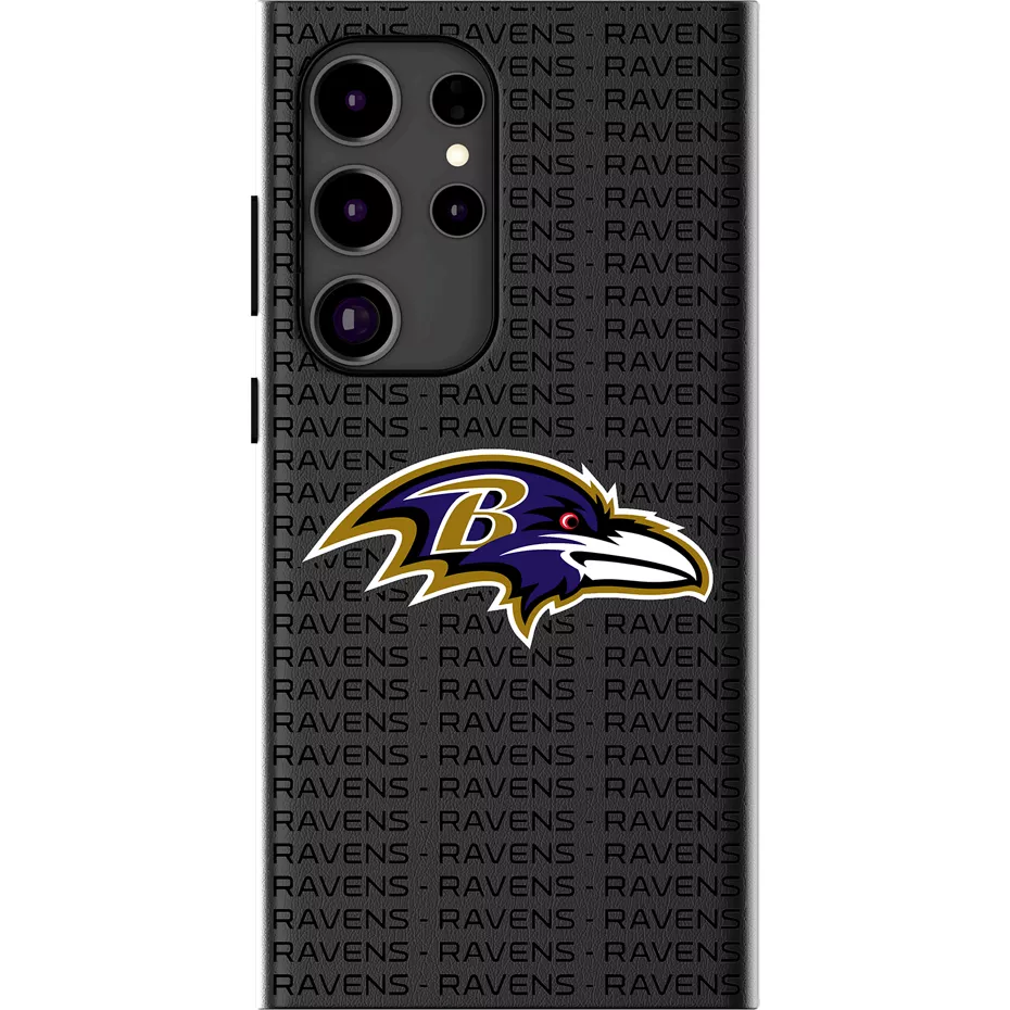 Keyscaper NFL Team Text Backdrop Case with Magnet for Galaxy S25 Ultra - Baltimore Ravens | Verizon