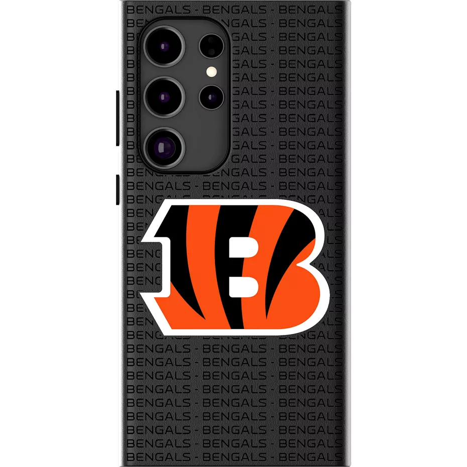 Keyscaper NFL Team Text Backdrop Case with Magnet for Galaxy S25 Ultra - Cincinnati Bengals | Verizon