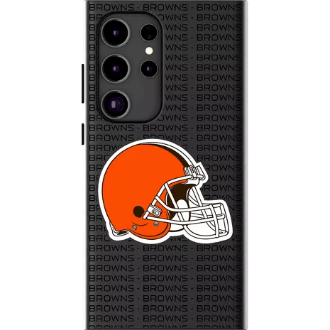 Keyscaper NFL Team Text Backdrop Case with Magnet for Galaxy S25 Ultra - Cleveland Browns