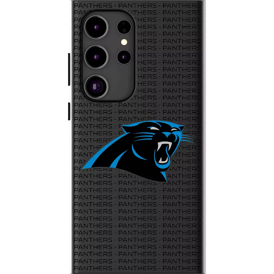 Keyscaper NFL Team Text Backdrop Case with Magnet for Galaxy S25 Ultra - Carolina Panthers | Verizon