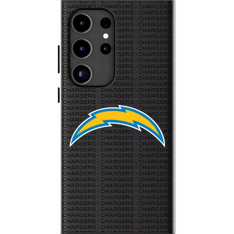 Keyscaper NFL Team Text Backdrop Case with Magnet for Galaxy S25 Ultra - Los Angeles Chargers