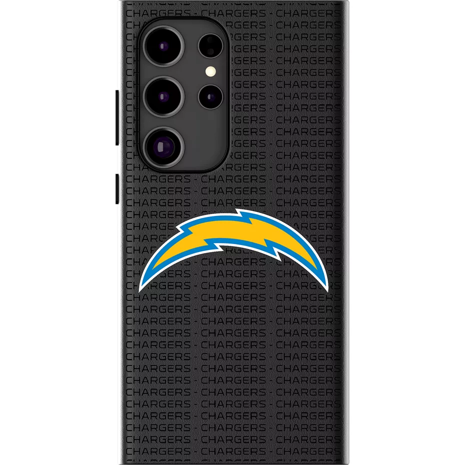Keyscaper NFL Team Text Backdrop Case with Magnet for Galaxy S25 Ultra - Los Angeles Chargers | Verizon