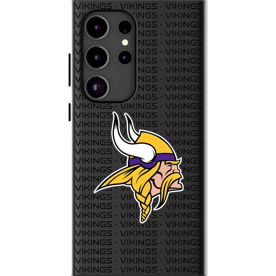 Keyscaper NFL Team Text Backdrop Case with Magnet for Galaxy S25 Ultra - Minnesota Vikings | Verizon