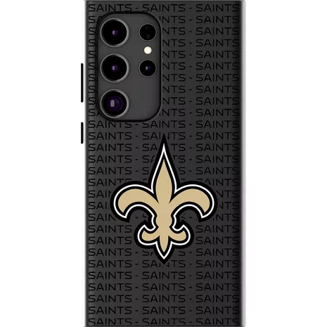 Keyscaper NFL Team Text Backdrop Case with Magnet for Galaxy S25 Ultra - New Orleans Saints