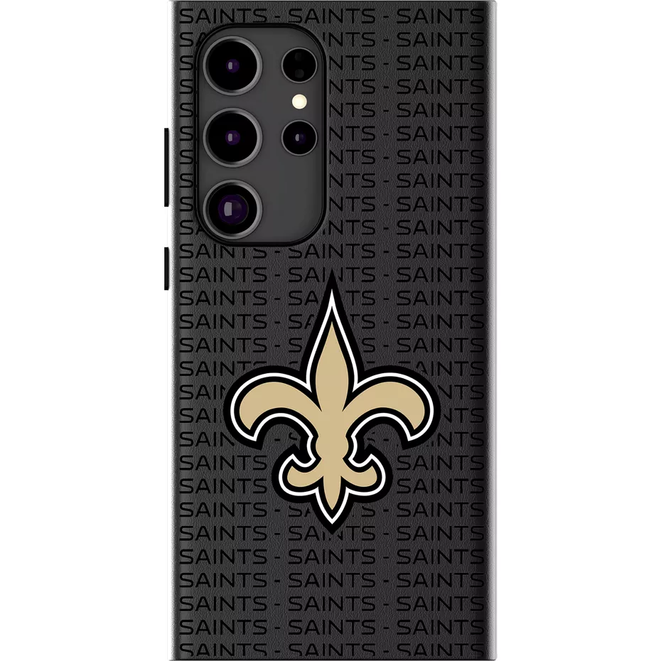 Keyscaper NFL Team Text Backdrop Case with Magnet for Galaxy S25 Ultra - New Orleans Saints | Verizon
