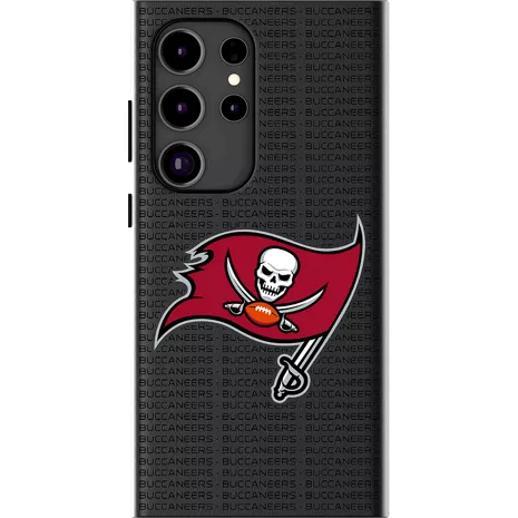 Keyscaper NFL Team Text Backdrop Case with Magnet for Galaxy S25 Ultra - Tampa Bay Buccaneers