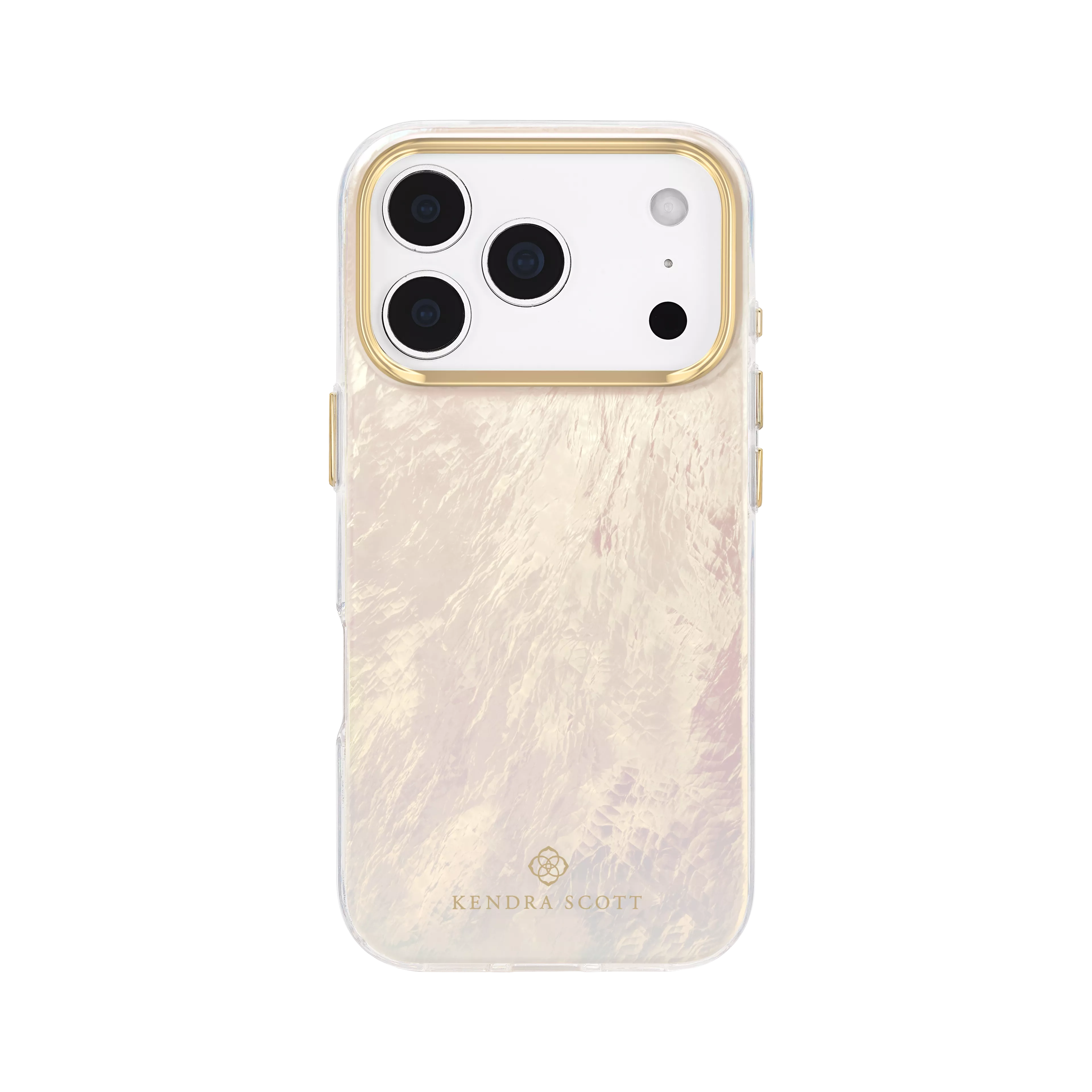 Pearl Case with MagSafe and Abbie Phone Wristlet for iPhone 18 Pro Max/17 Pro Max - Faux Cream