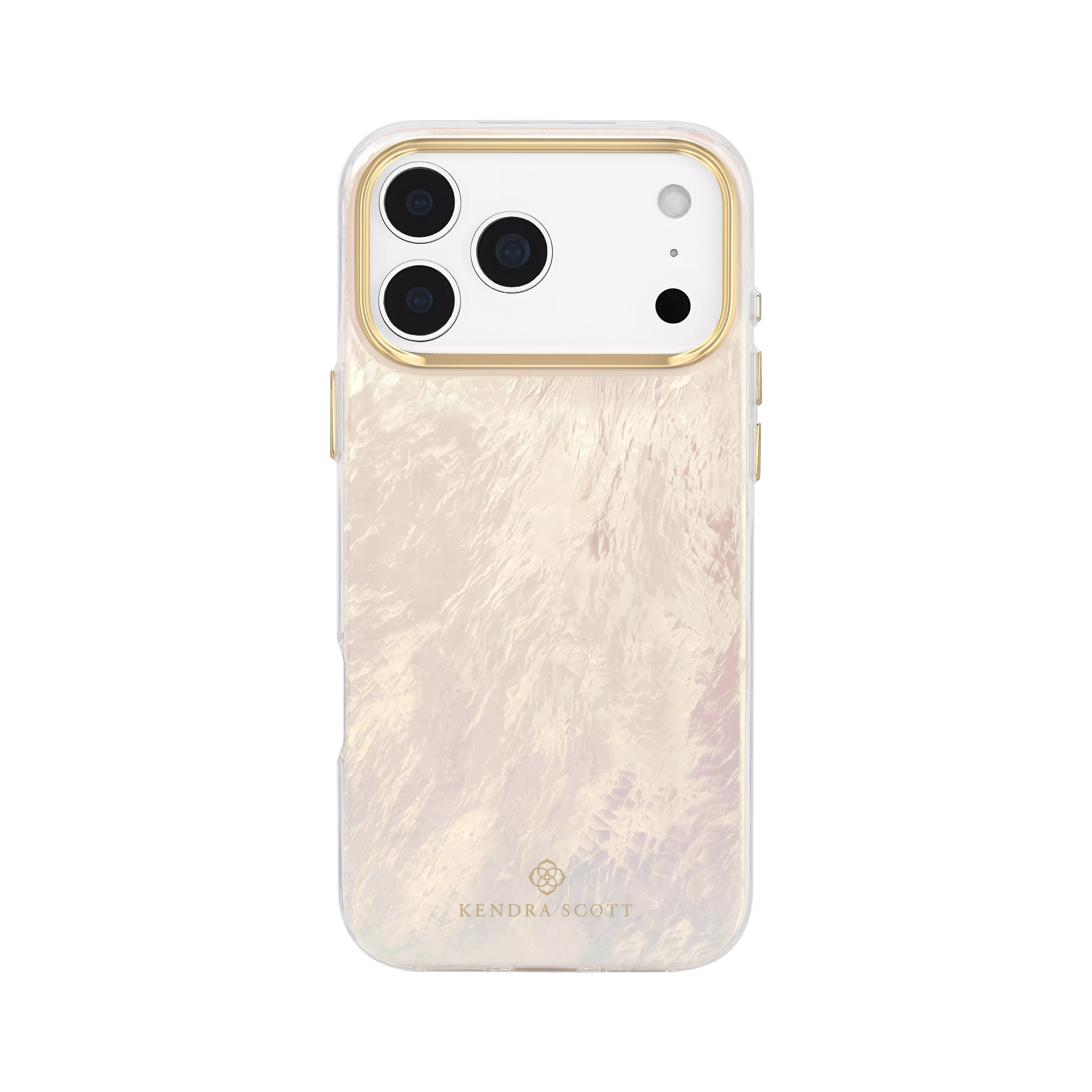 Pearl Case with MagSafe and Abbie Phone Wristlet for iPhone 18 Pro/17 Pro - Faux Cream