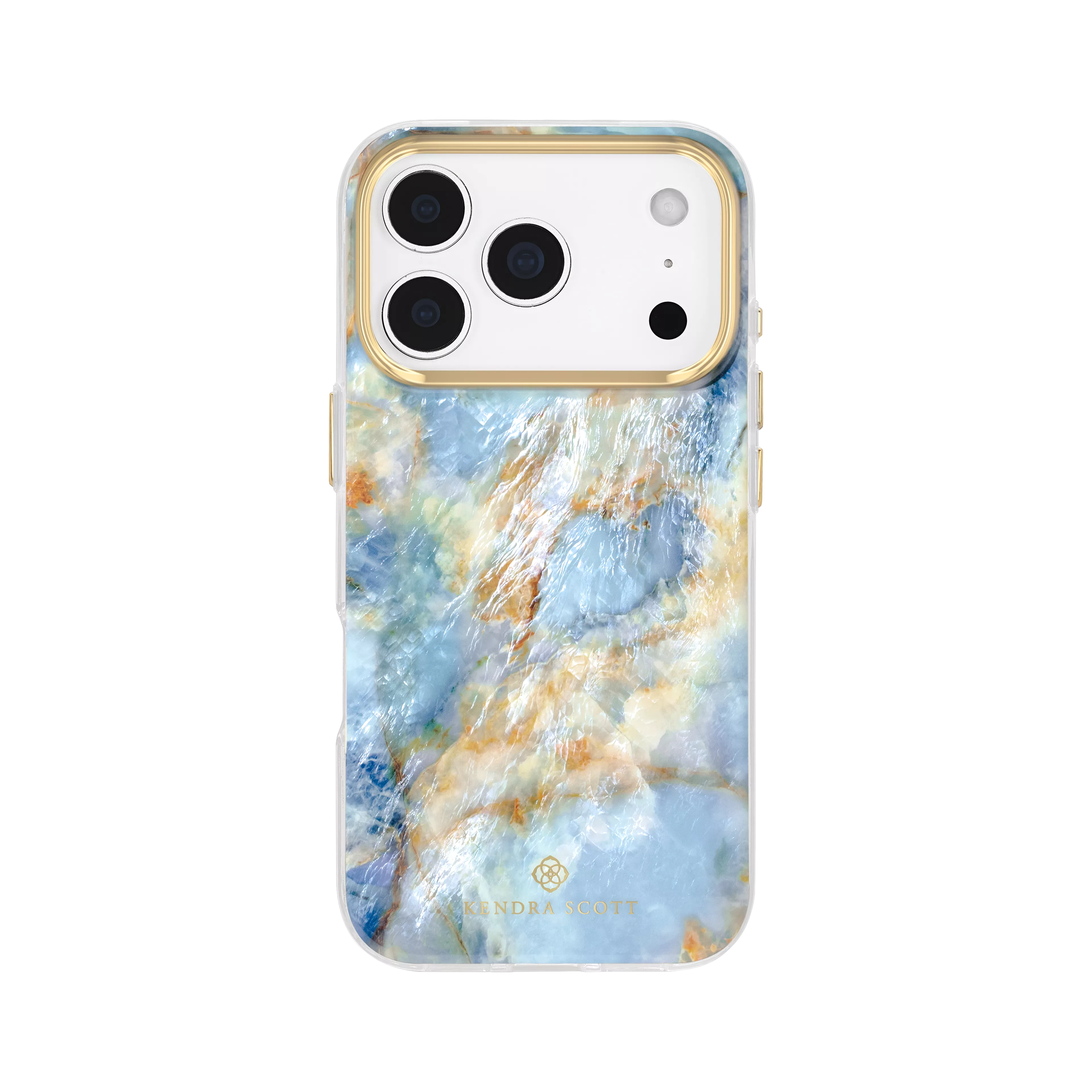 Case with MagSafe, Ring Stand and Abbie Wristlet Bundle for iPhone 18 Pro Max/17 Pro Max - Faux Blue Agate