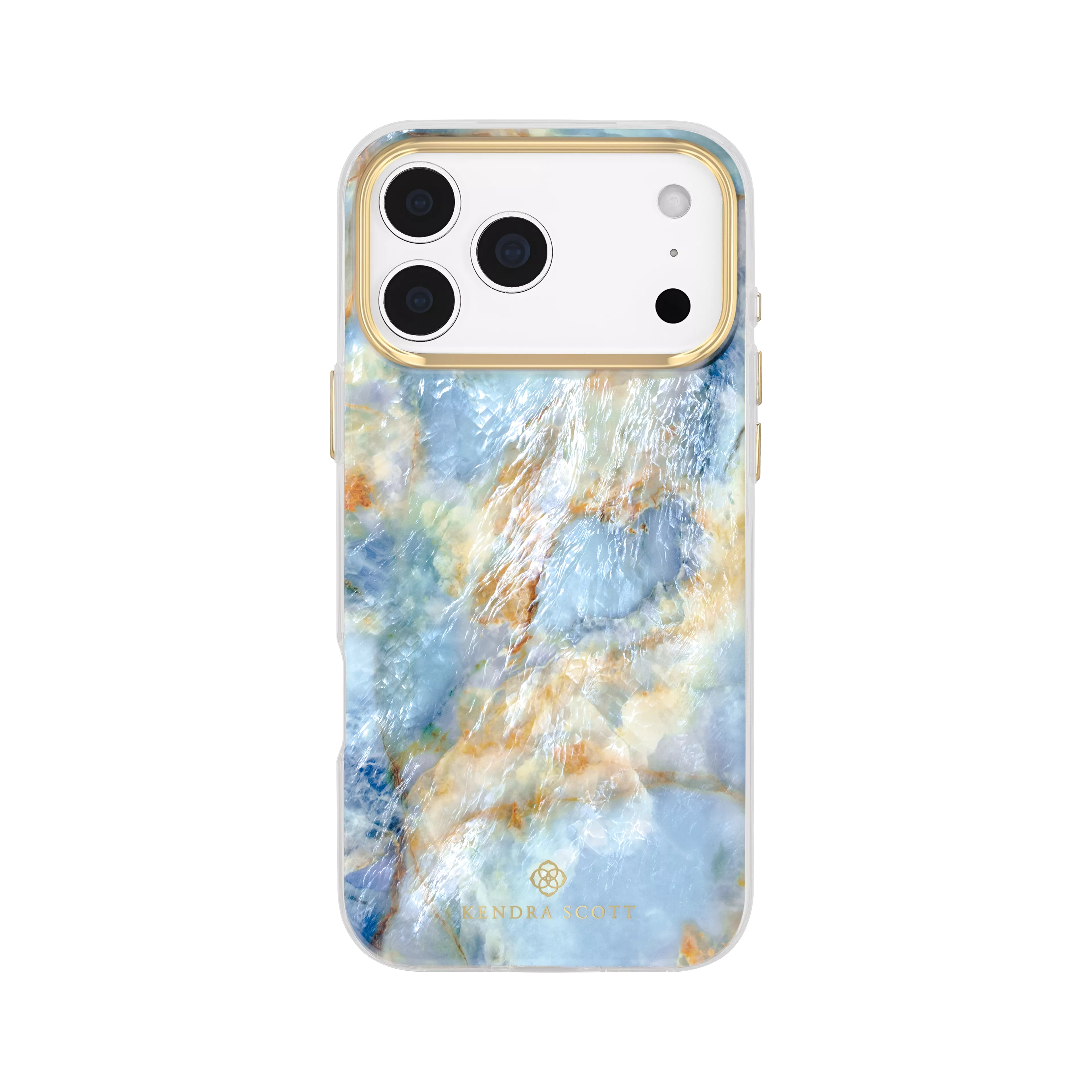 Case with MagSafe, Ring Stand and Abbie Wristlet Bundle for iPhone 18 Pro/17 Pro - Faux Blue Agate