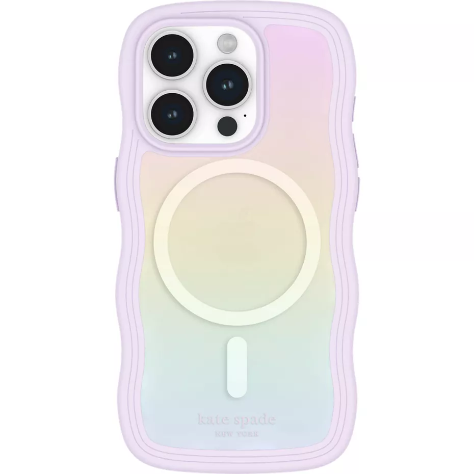 Kate Spade Wavy Case with MagSafe for iPhone 15 Pro - Opal Iridescent | Verizon