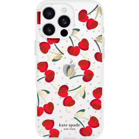 kate spade new york Funda con MagSafe para el iPhone 16 Pro Max - Cherry Dot